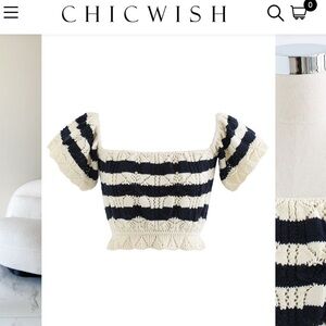Chicwish Stripe Knit Top